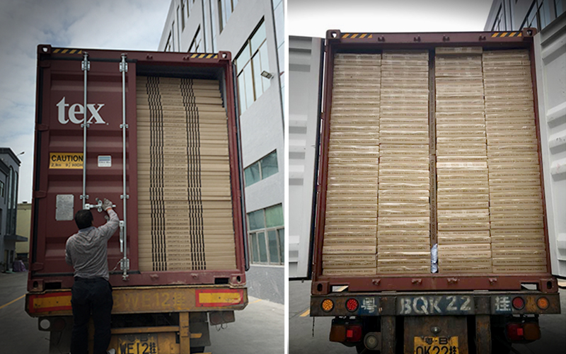 Flat pack to container Flat pack to container
