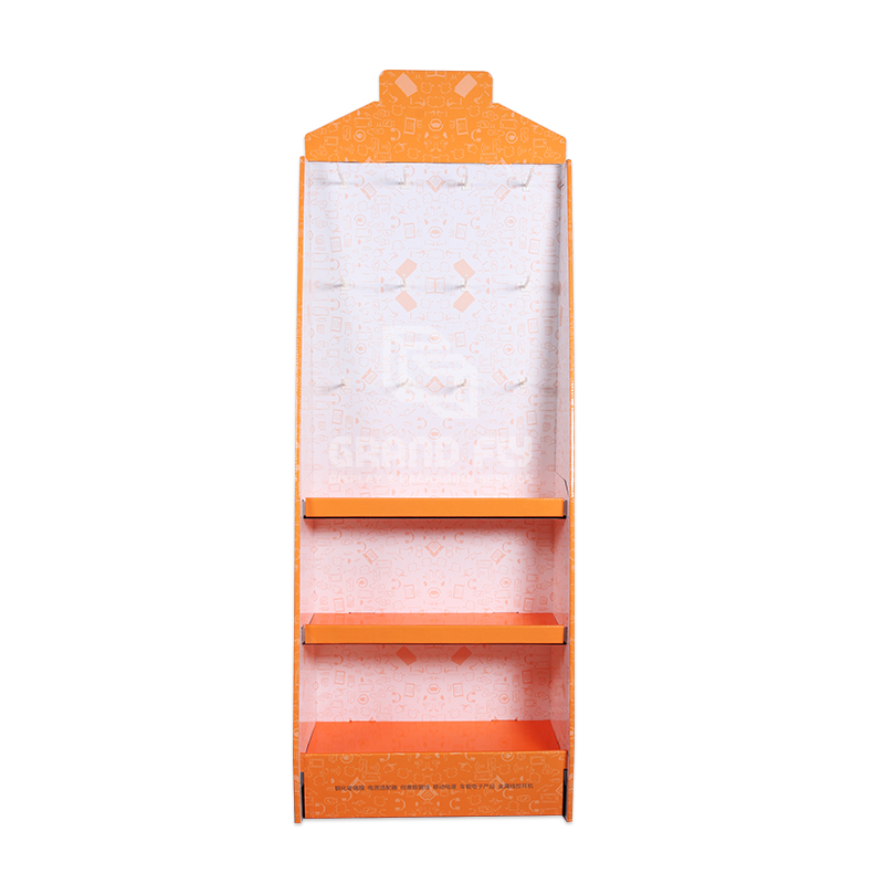 Cardboard Display Stand with Hook & Tier for Digital Accessories-2 Cardboard Display Stand with Hook & Tier for Digital Accessories-2