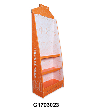 Cardboard Display Stand with Hook & Tier for Digital Accessories