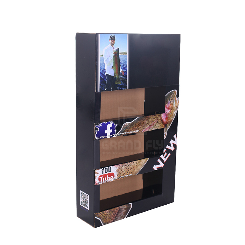 Cardboard Foldable POP Sidekick Display with Tier-1 Cardboard Foldable POP Sidekick Display with Tier-1