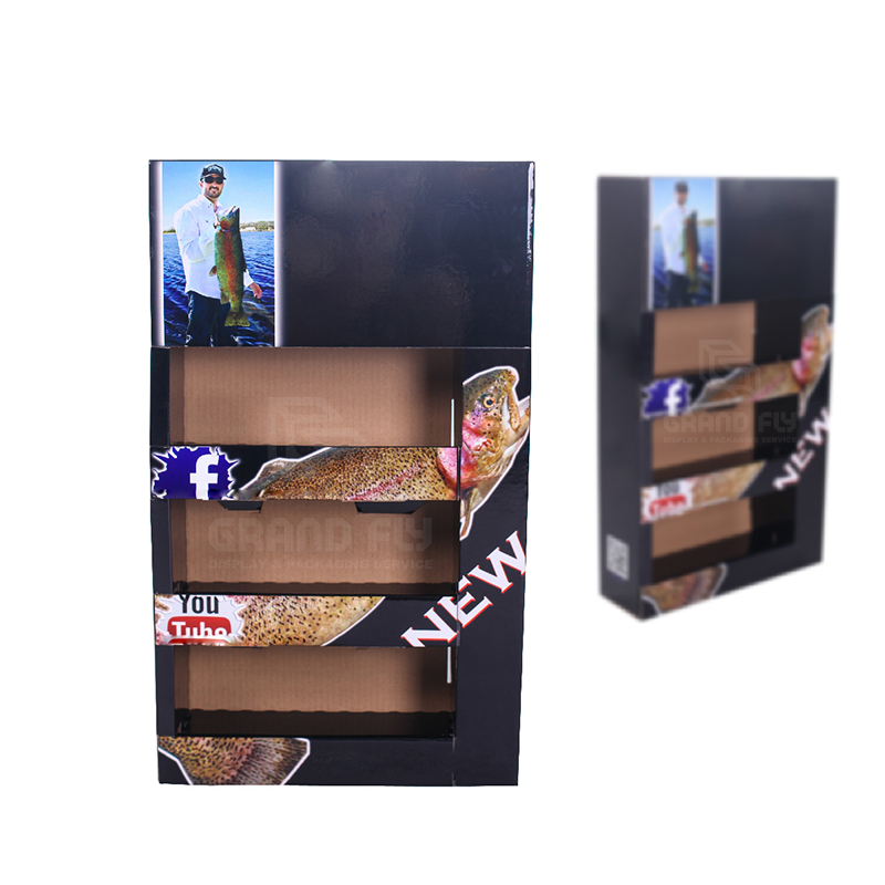 Cardboard Foldable POP Sidekick Display with Tier-2 Cardboard Foldable POP Sidekick Display with Tier-2