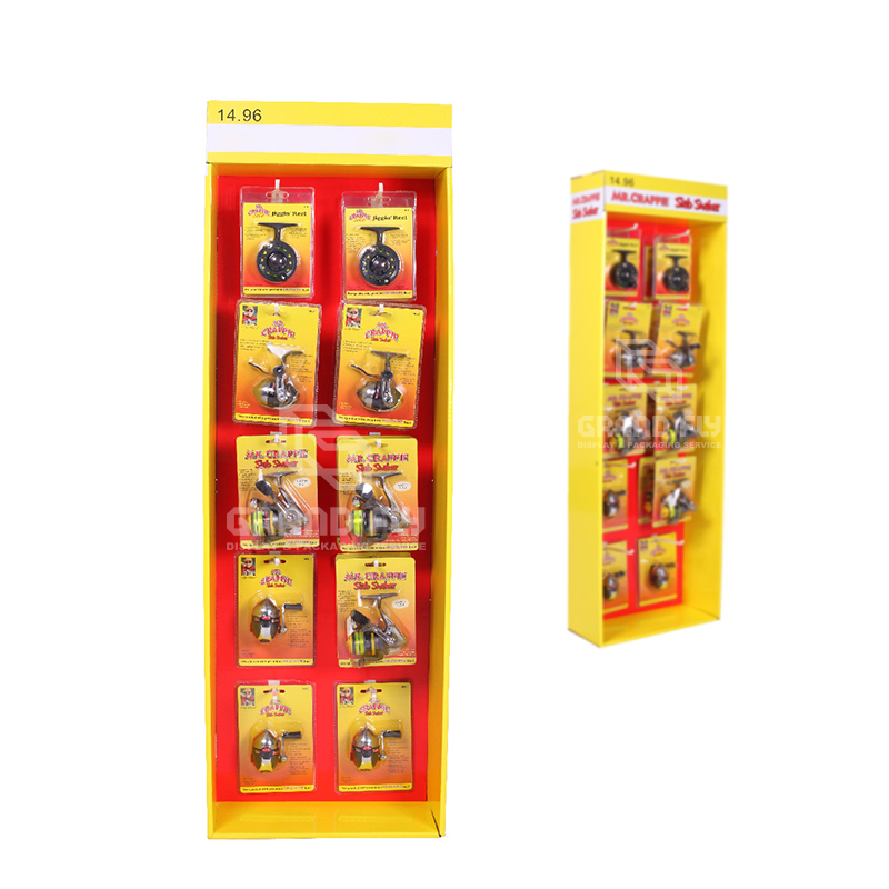Cardboard POP Sidekick Display with Hooks for Retail Products-2 Cardboard POP Sidekick Display with Hooks for Retail Products-2