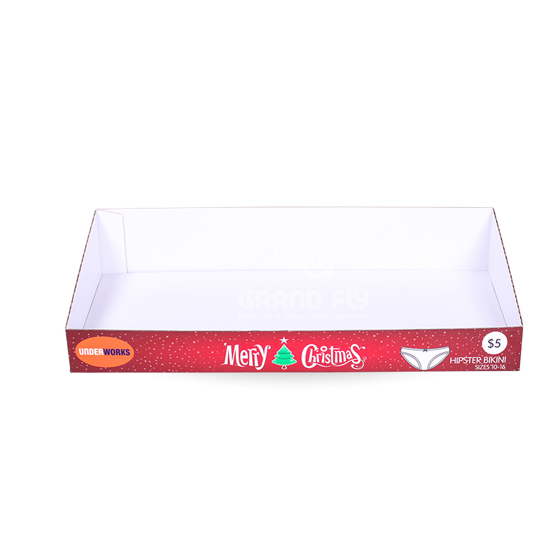 Christmas Promotion Shelf Ready Tray for Underwear-2 Christmas Promotion Shelf Ready Tray for Underwear-2