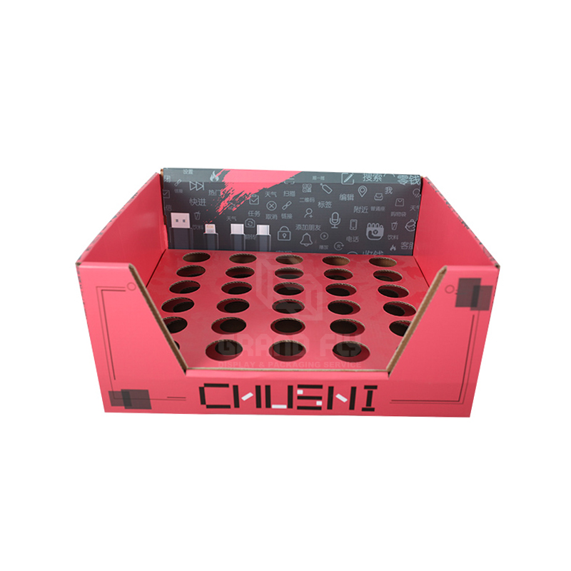 Countertop Shelf Ready Tray with Insert for Data Cable-2 Countertop Shelf Ready Tray with Insert for Data Cable-2