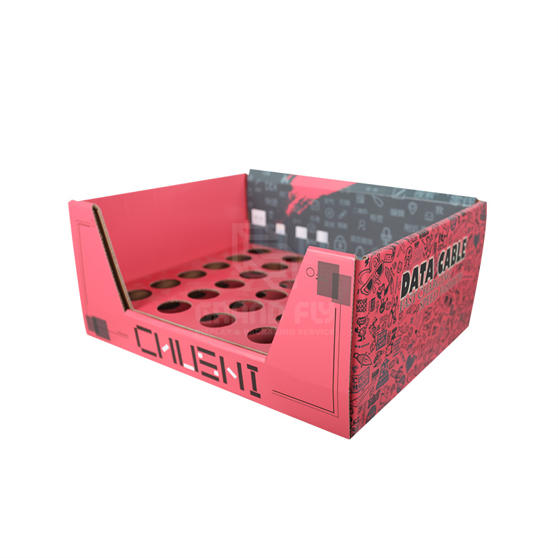 Countertop Shelf Ready Tray with Insert for Data Cable-3 Countertop Shelf Ready Tray with Insert for Data Cable-3