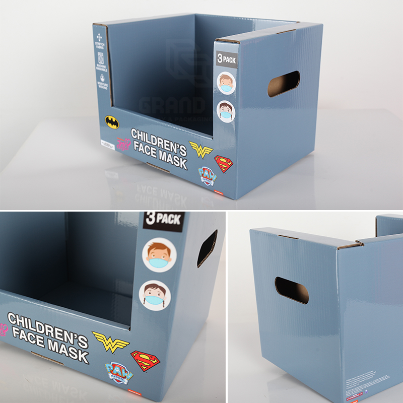 Custom Printed Carton Stackable Trays for Mask-4 Custom Printed Carton Stackable Trays for Mask-4