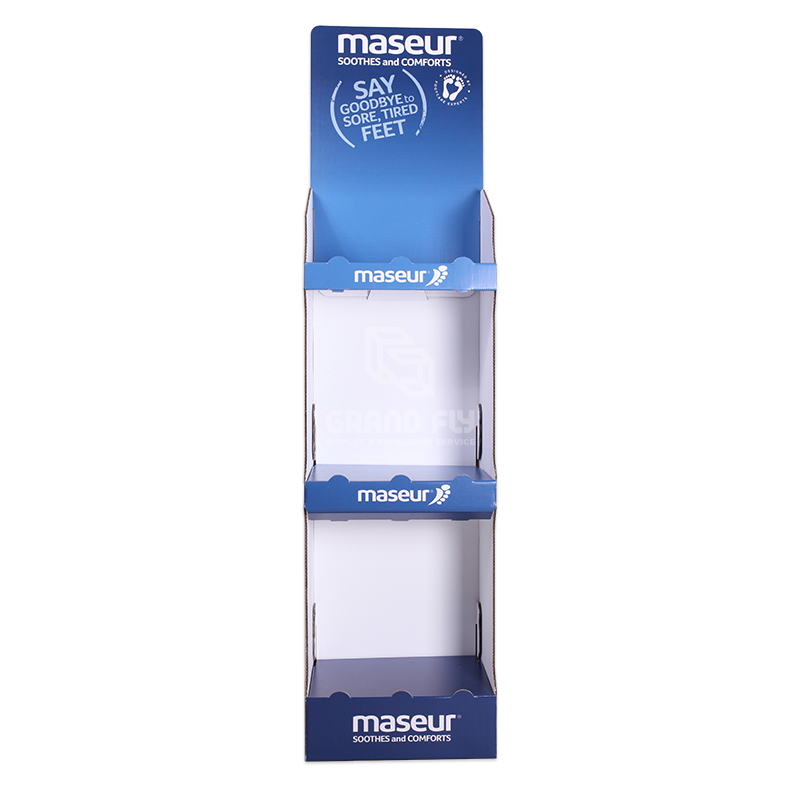 Easy-Assemble 3 Tier POP Floor Display Stand-2 Easy-Assemble 3 Tier POP Floor Display Stand-2