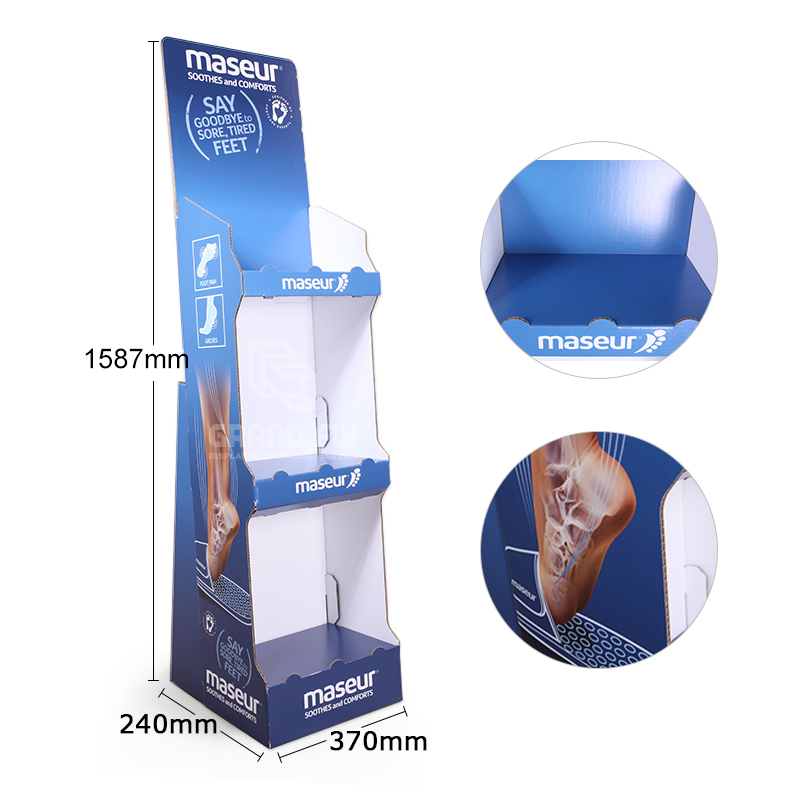 Easy-Assemble 3 Tier POP Floor Display Stand-4 Easy-Assemble 3 Tier POP Floor Display Stand-4