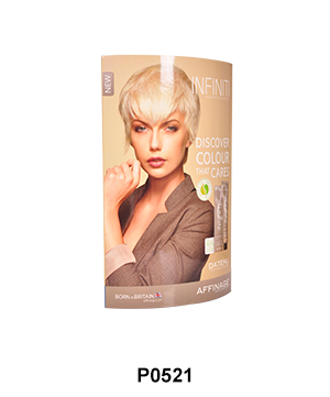 Eye-catching Counter Top Elliptical Column Display Standee