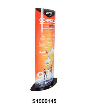 Two Sided Life-Size Elliptic Advertising Standee Display