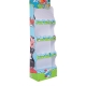 4 Tier Corrugated Carton Floor Display Shelf