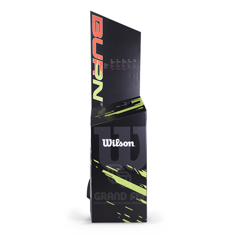 Cardboard FSDU Advertising Display Stand for Tennis Racket-1 Cardboard FSDU Advertising Display Stand for Tennis Racket-1