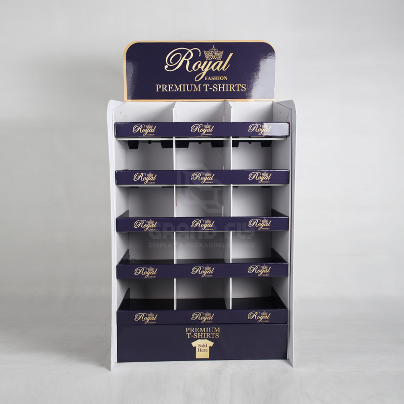 Clothing & Garment POS Shelf display with Compartments-2 Clothing & Garment POS Shelf display with Compartments-2
