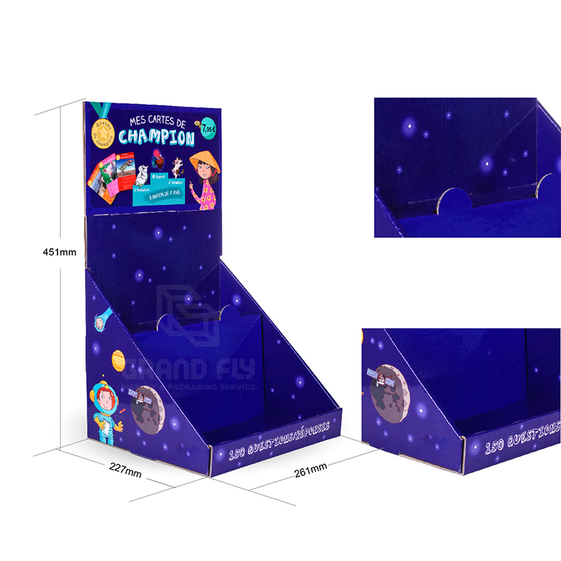Custom Printed 2 Tier Cardboard CDU Display Box for Book-4 Custom Printed 2 Tier Cardboard CDU Display Box for Book-4