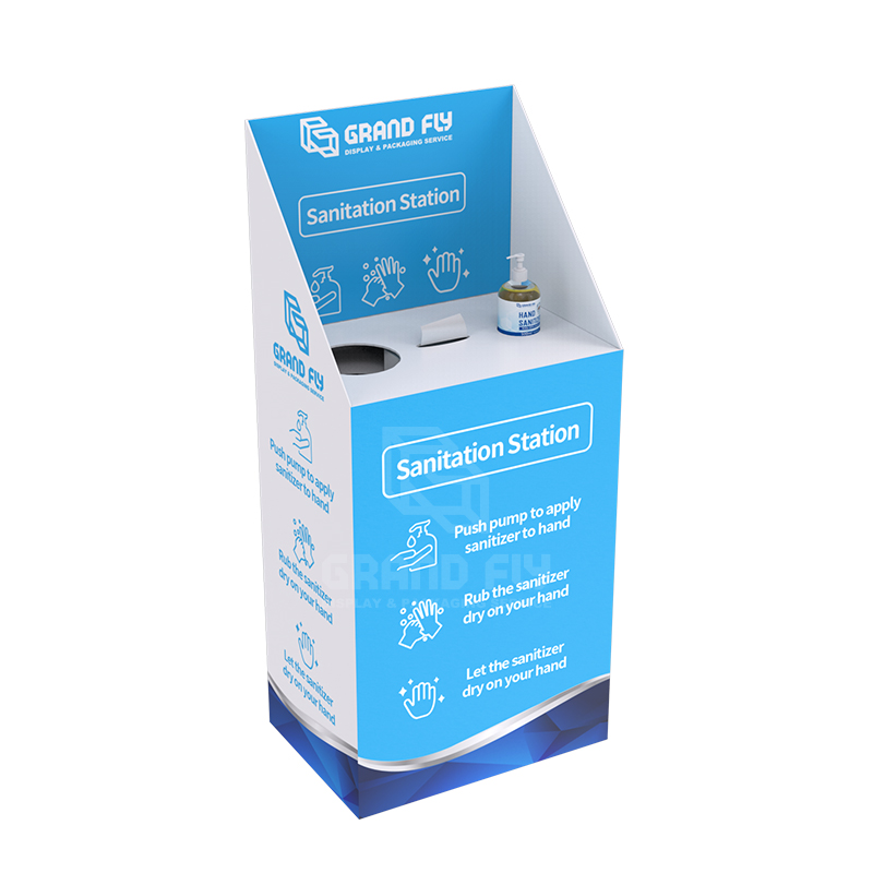Recycle Cardboard Hand Sanitiser Display Bins-1 Recycle Cardboard Hand Sanitiser Display Bins-1