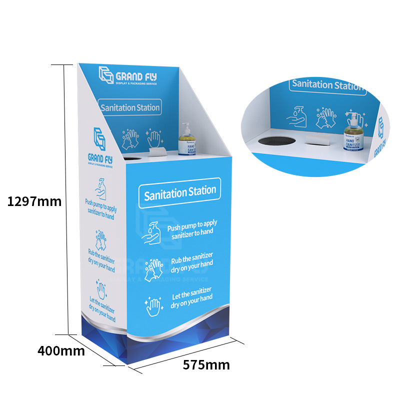 Recycle Cardboard Hand Sanitiser Display Bins-3 Recycle Cardboard Hand Sanitiser Display Bins-3