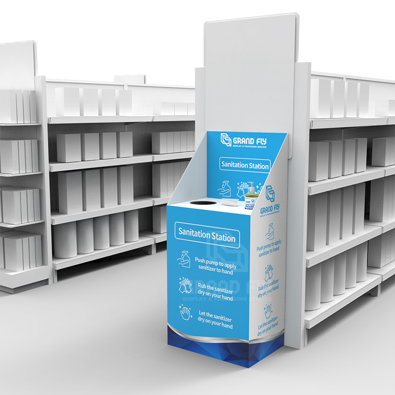 Recycle Cardboard Hand Sanitiser Display Bins-4 Recycle Cardboard Hand Sanitiser Display Bins-4