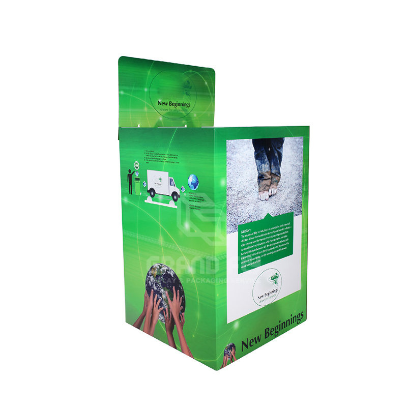 Stackable POS Carton Square Dump Bin for Children's Shoe-1 Stackable POS Carton Square Dump Bin for Children's Shoe-1