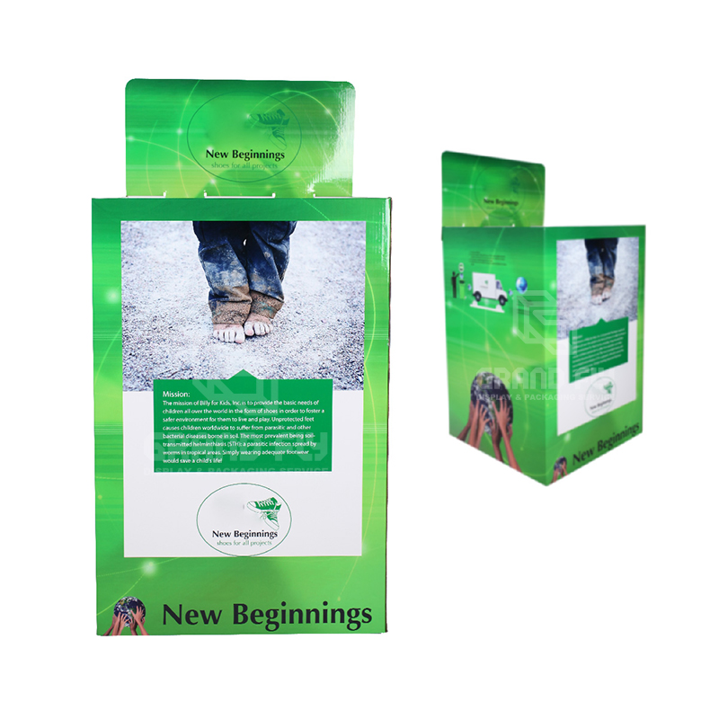 Stackable POS Carton Square Dump Bin for Children's Shoe-2 Stackable POS Carton Square Dump Bin for Children's Shoe-2