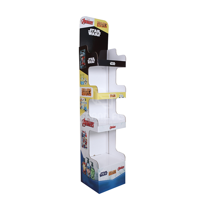 Cardboard Carton Floor Display Stand for Water Bottle-1