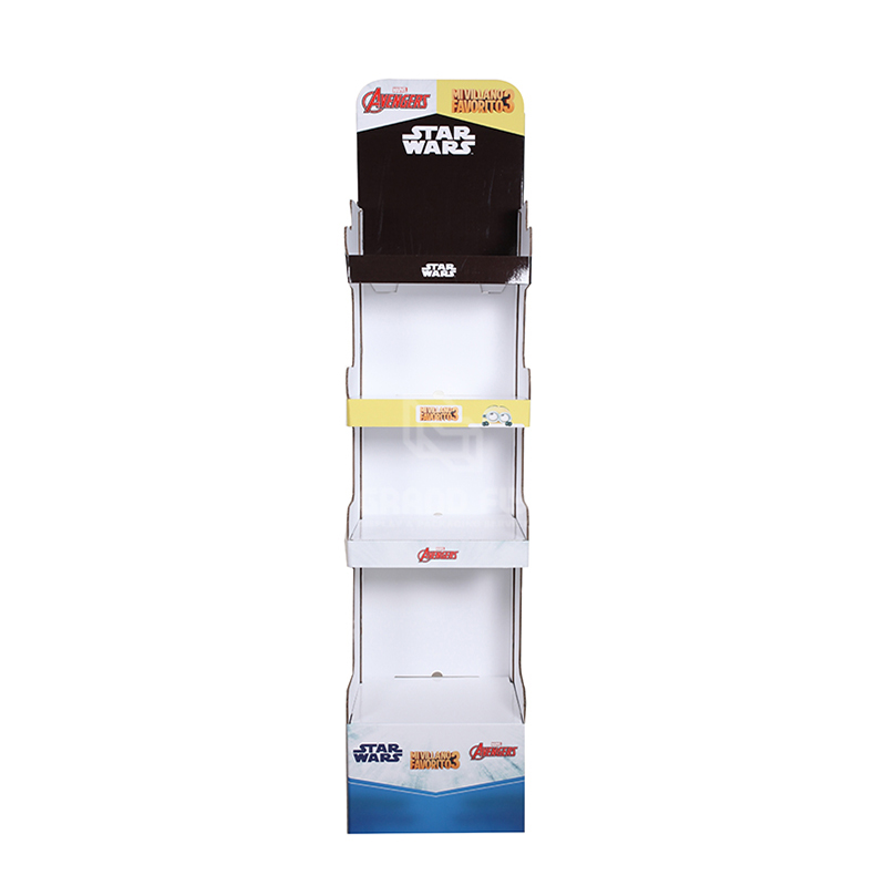 Cardboard Carton Floor Display Stand for Water Bottle-2