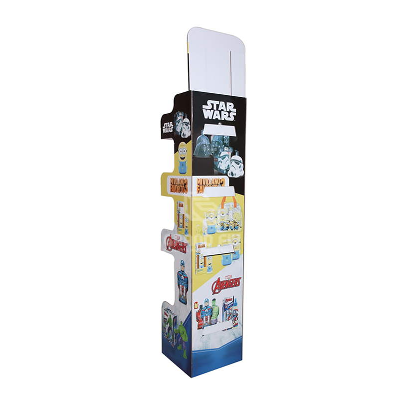 Cardboard Carton Floor Display Stand for Water Bottle-4