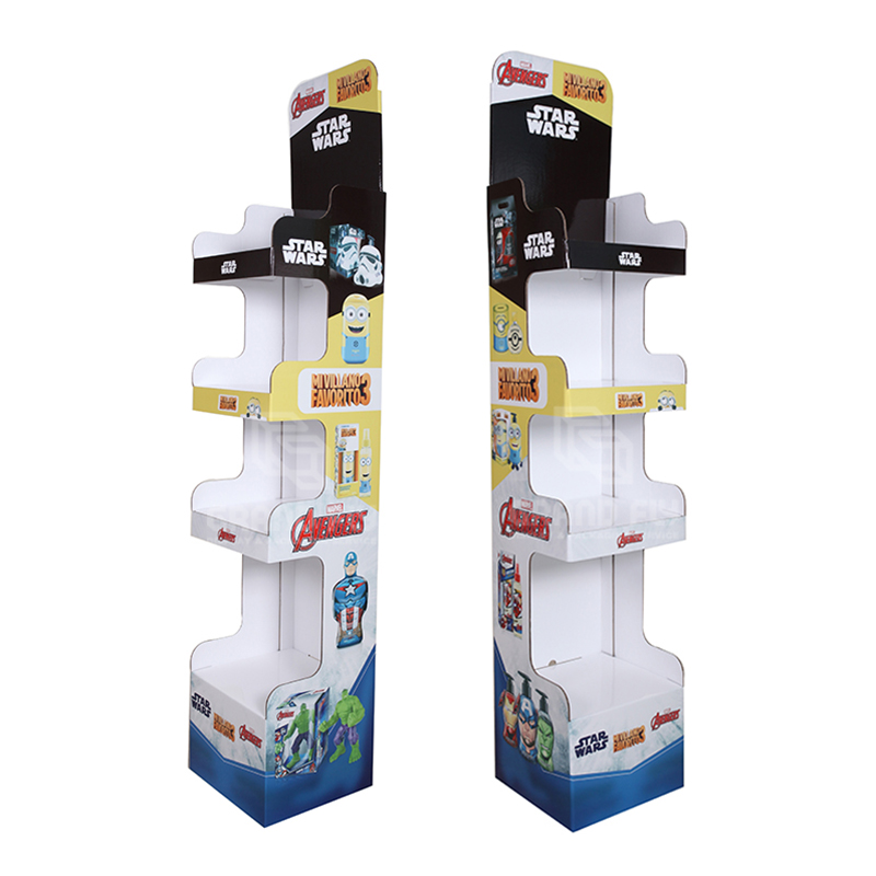 Cardboard Carton Floor Display Stand for Water Bottle-5