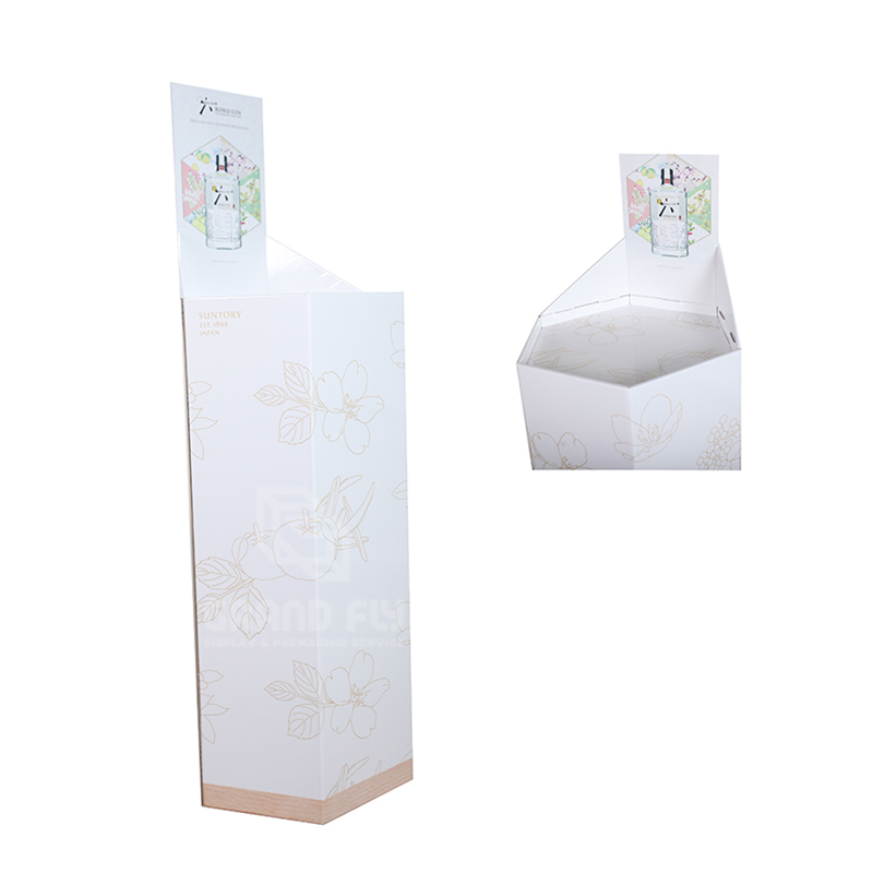Corrugated Free Standing Display Dump Bins for Perfume-6
