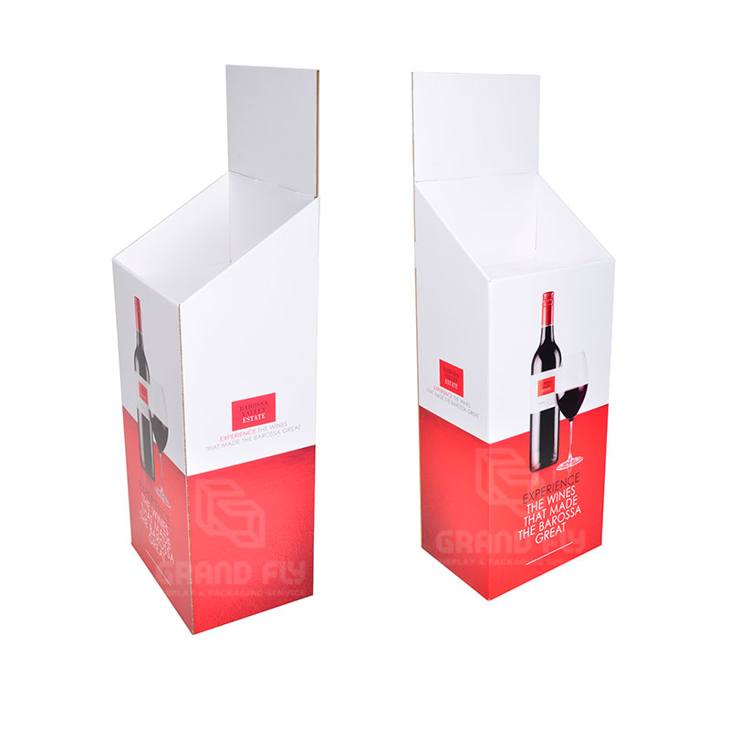 Custom Design Cardboard Floor Display Bin for Red Wine-5