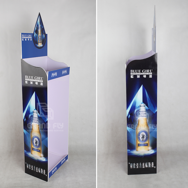 PVC Foam Board Floor Case Stacker Display Stand for Beer-5