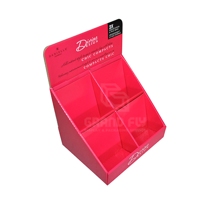 Temporary POS Desktop Counter Display Unit for Cosmetic Mirror-1