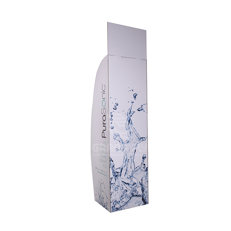 5 Shelf Skin Care Product Display with Arc-shaped Side Plate-4