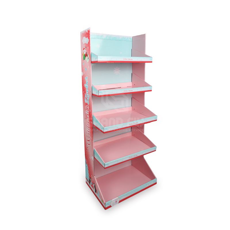 5 Tier POS Gift Products Merchandise Carton FSDU Display Stand-1
