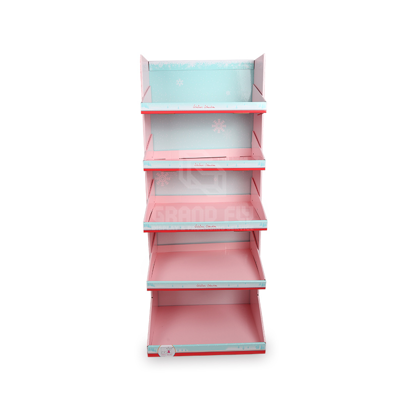 5 Tier POS Gift Products Merchandise Carton FSDU Display Stand-2