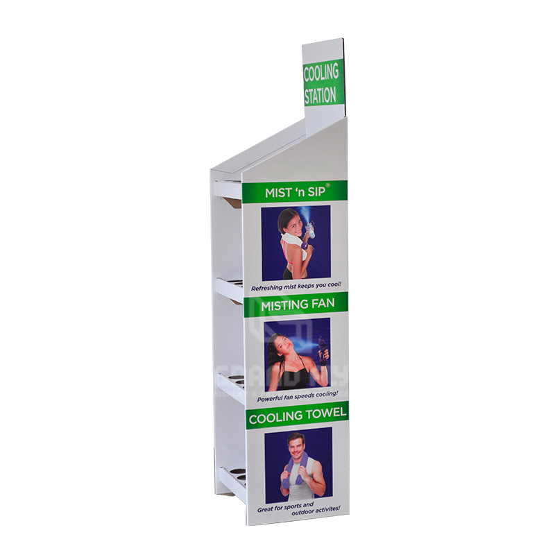 Cardboard POS Water Bottle Tower Display Stand Unit-3