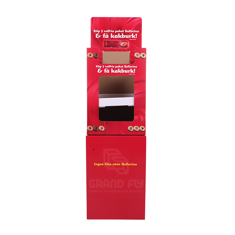 Carton Floor Shipper Display Bin for Biscuits & Candy-2