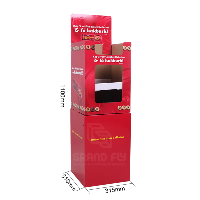 Carton Floor Shipper Display Bin for Biscuits & Candy-6