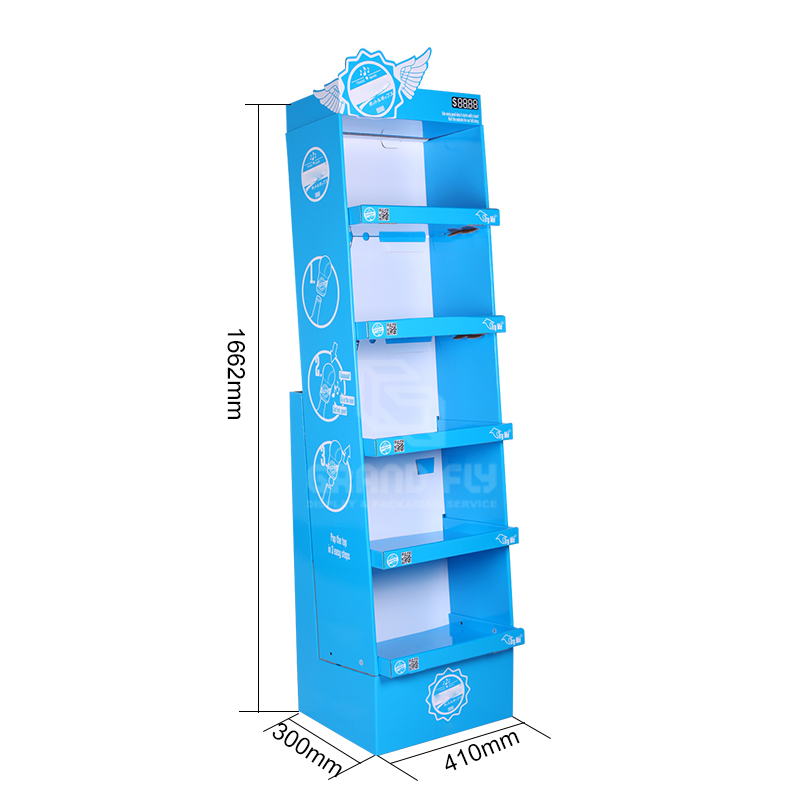 Carton Paper Floor Shipper Display Rack for Bottle Opener -6