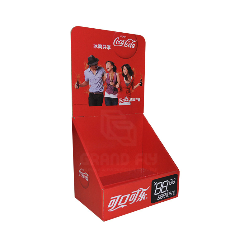Coca Cola Paper Counter Top Retail Display Box For Drink-1