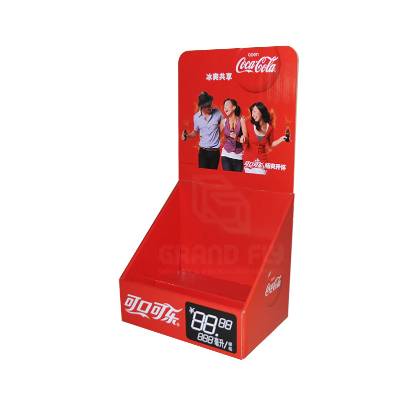 Coca Cola Paper Counter Top Retail Display Box For Drink-2