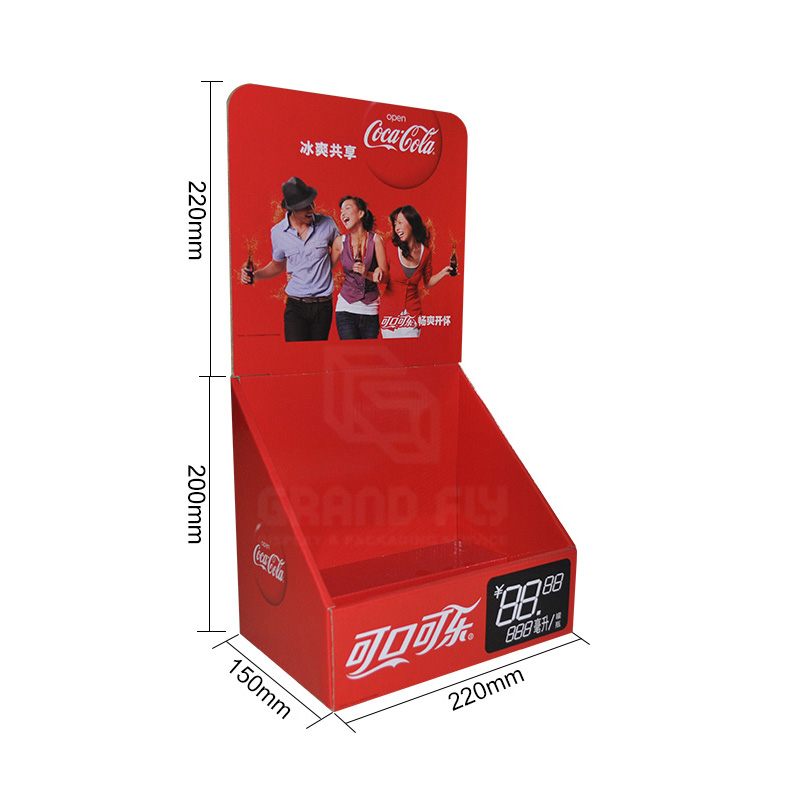 Coca Cola Paper Counter Top Retail Display Box For Drink-5