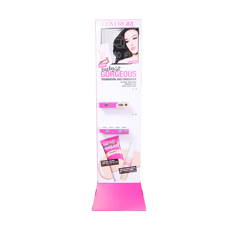 Cosmetics POP Free Standing Display Unit for Foundation and Concealer-2