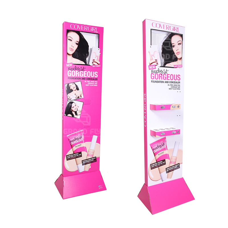 Cosmetics POP Free Standing Display Unit for Foundation and Concealer-5