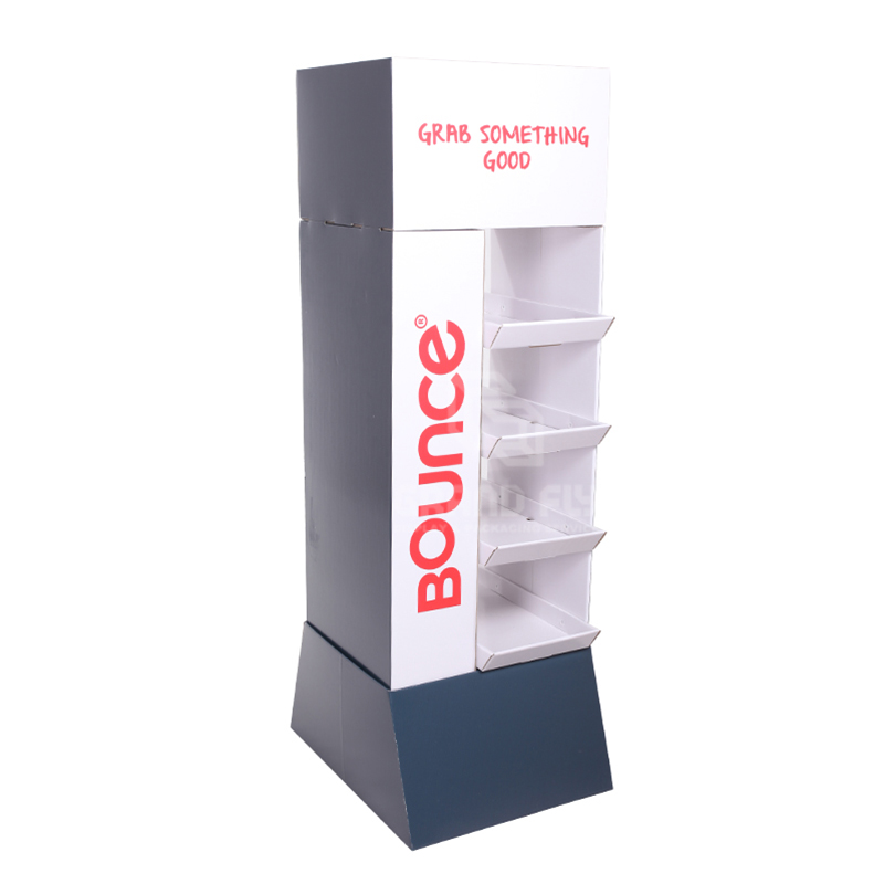 Custom Branded Cardboard Freestanding Candy Store Display Rack-1