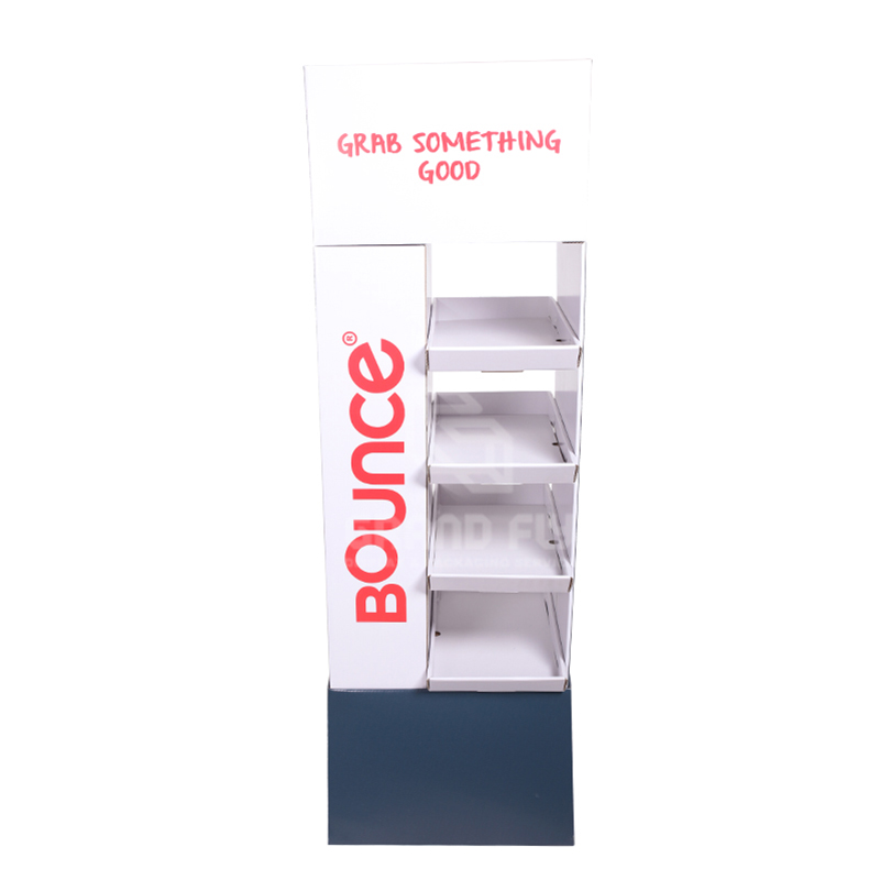 Custom Branded Cardboard Freestanding Candy Store Display Rack-2