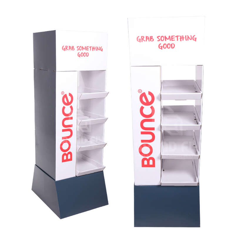 Custom Branded Cardboard Freestanding Candy Store Display Rack-4