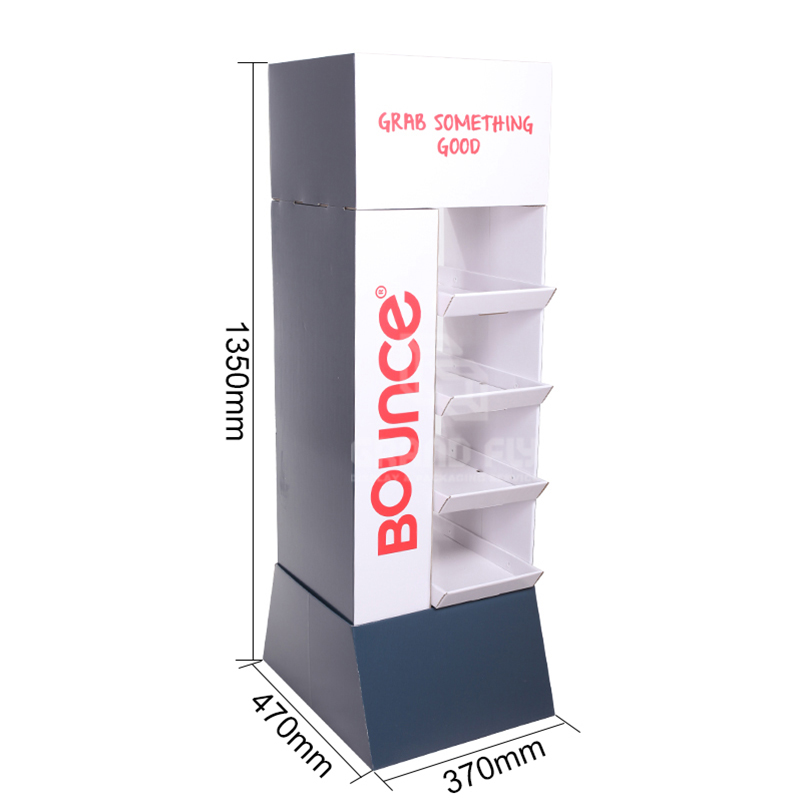 Custom Branded Cardboard Freestanding Candy Store Display Rack-6