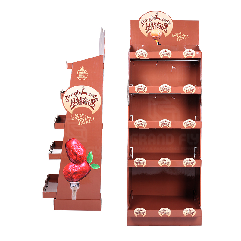 Custom Designed Temporary Floor Merchandising Cardboard Display Rack -5