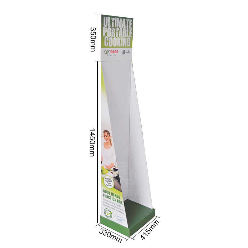 Custom Printed Cooker Advertising Cardboard POS Case Stacker -4