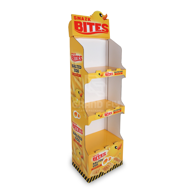 FSDU Retail Display Rack with Three Shelf for BiscuitsSnack-1